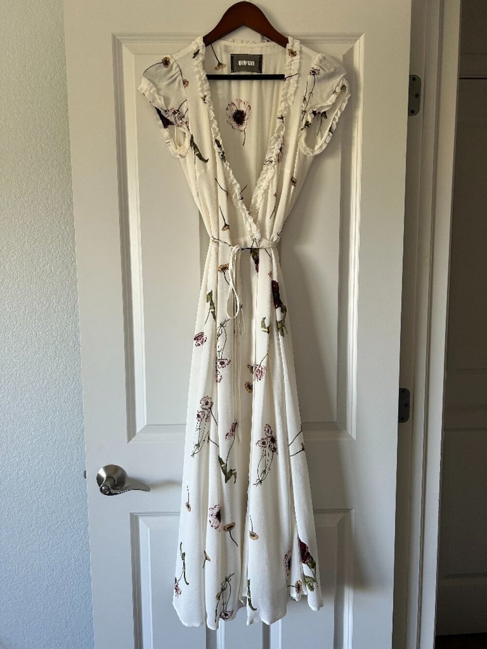 Reformation Floral Wrap Dress